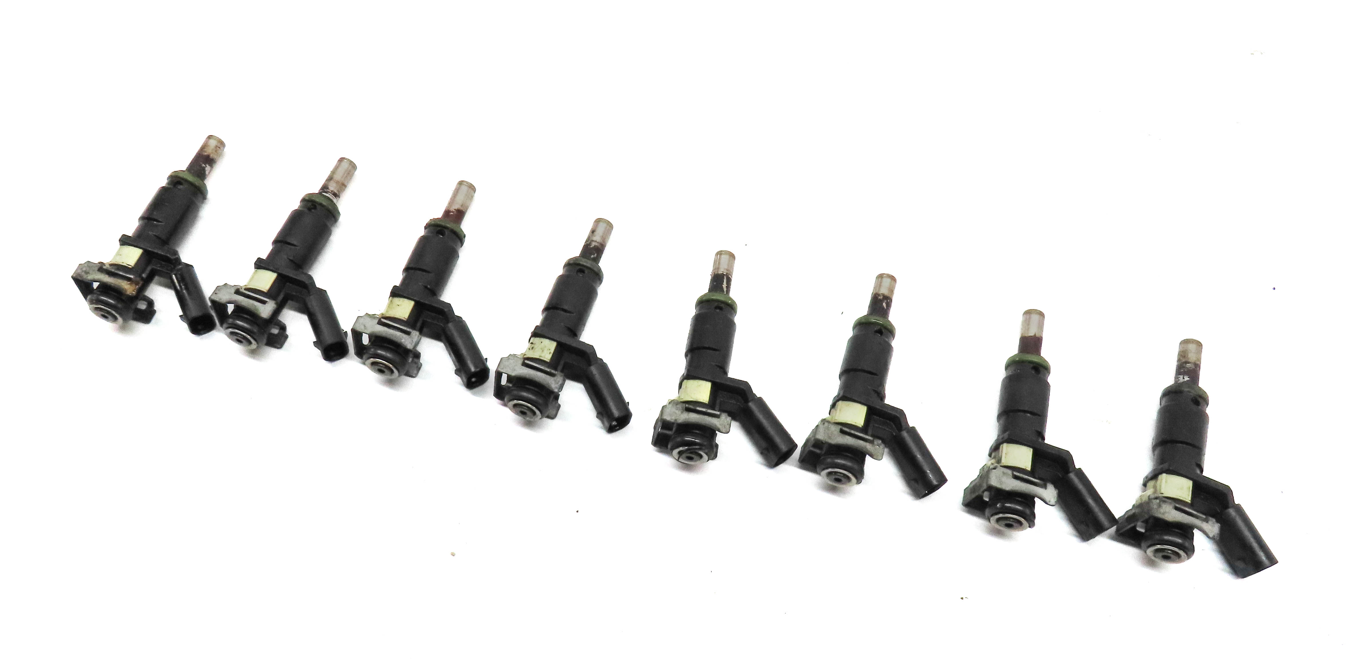 06-12 MERCEDES C E G GL ML S SL (W204 W212 W221 W164 X164) FUEL INJECTOR SET 8 — exact item pictured